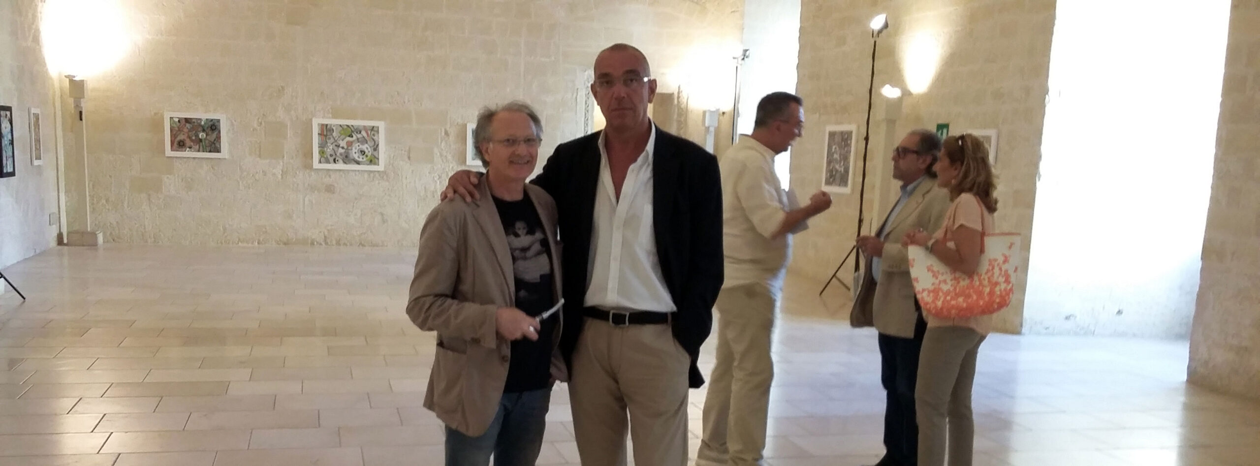 Lecce Castello Carlo V le opere di Andrea Benetti a cura del professor Toti Carpentieri, dal titolo "Astrattismo delle origini"